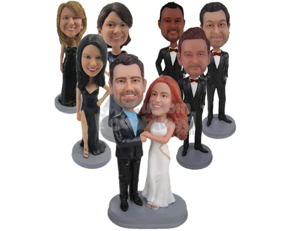 Custom Bobblehead Wedding Destination James Bond Couple Holding Guns - Wedding & Couples Bride & Groom Personalized Bobblehead & Cake Topper Custom Bobblehead Wedding Destination James Bond Couple Holding Guns - Wedding & Couples Bride & Groom Personalized Bobblehead & Cake Topper